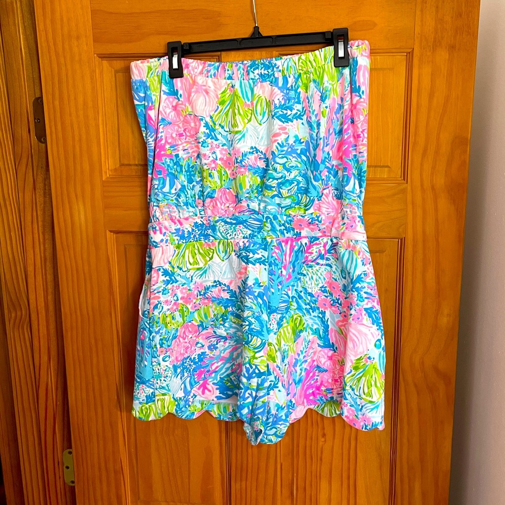 EUC Lilly Pulitzer Jace strapless romper